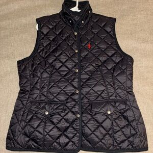Polo by Ralph Lauren Black Quilted Vest